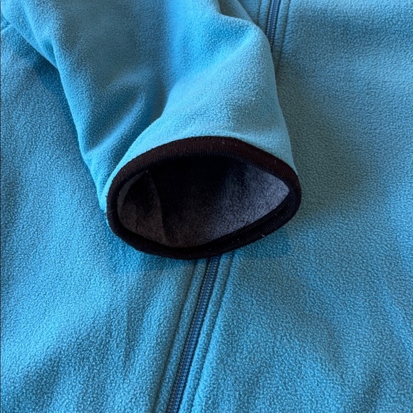 Junonia Reversible Zippered Sweatshirt in Teal and Gray. Size 1X - Picture 6 of 8